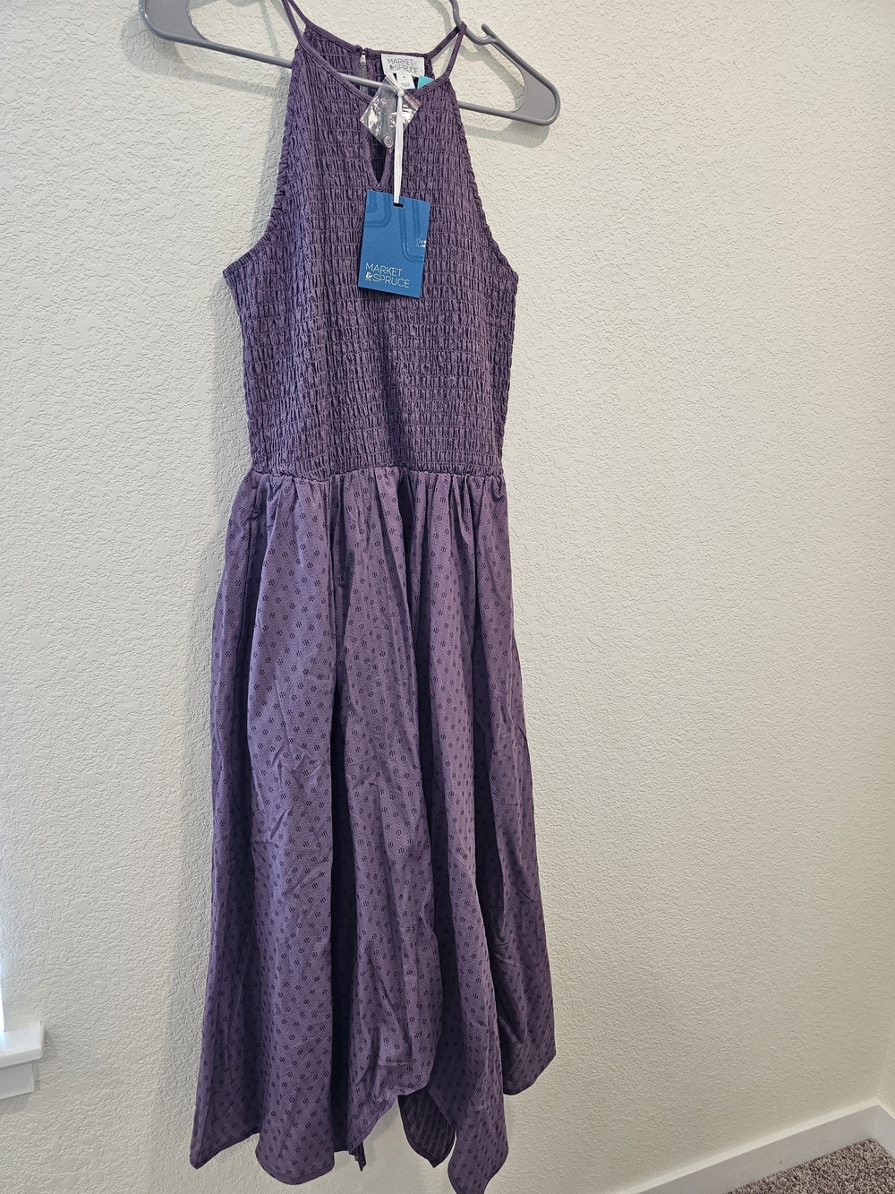 Market & Spruce Lavender Halter Dress